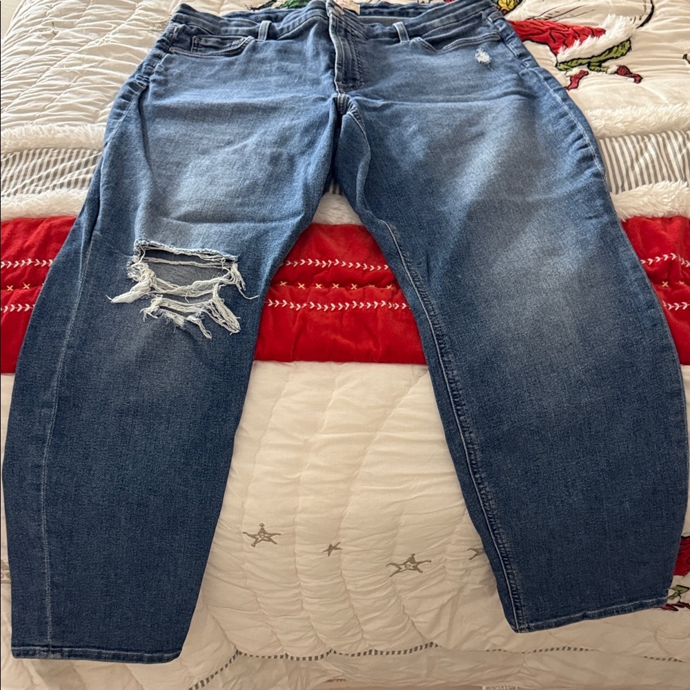 Jen 7 by for all mankind 7 distressed mom jeans